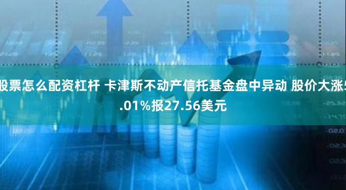 股票怎么配资杠杆 卡津斯不动产信托基金盘中异动 股价大涨5.01%报27.56美元